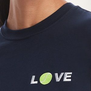 Cotton Jersey LOVE Tennis T-Shirt from Brooks Brothers
